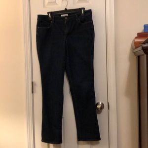 Loft curvy straight jeans